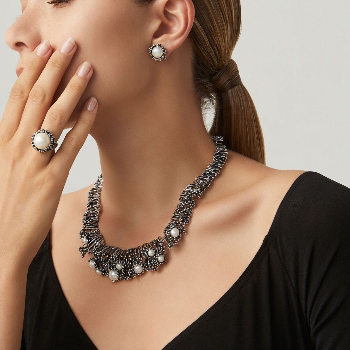 Orecchini Bottone Anemone GIOVANNI RASPINI