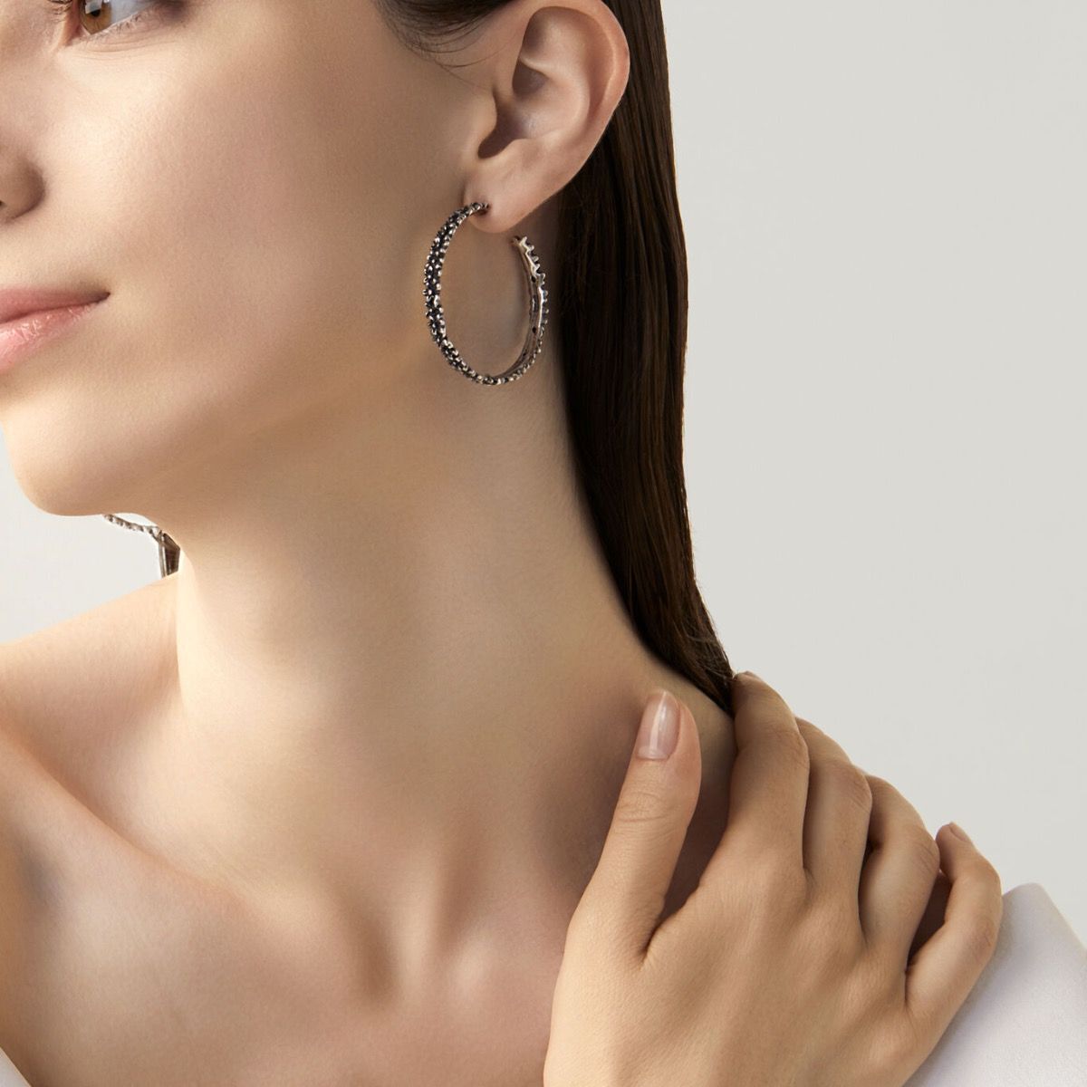 Orecchini Cerchio Margherite GIOVANNI RASPINI