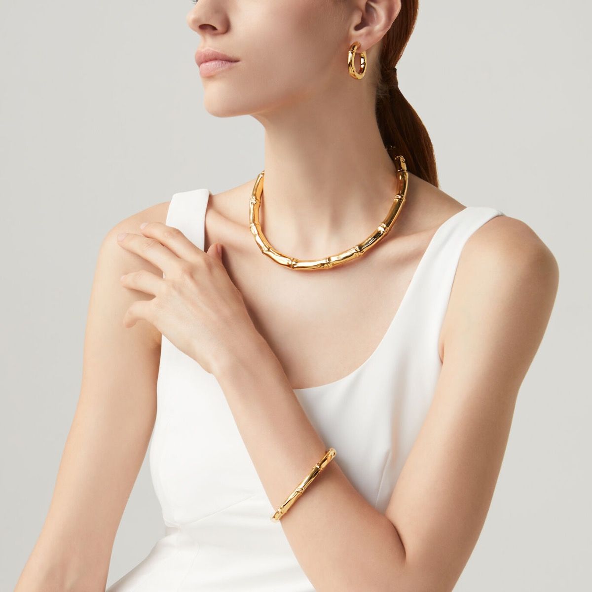 Orecchini Cerchio Bambù Piccoli GIOVANNI RASPINI