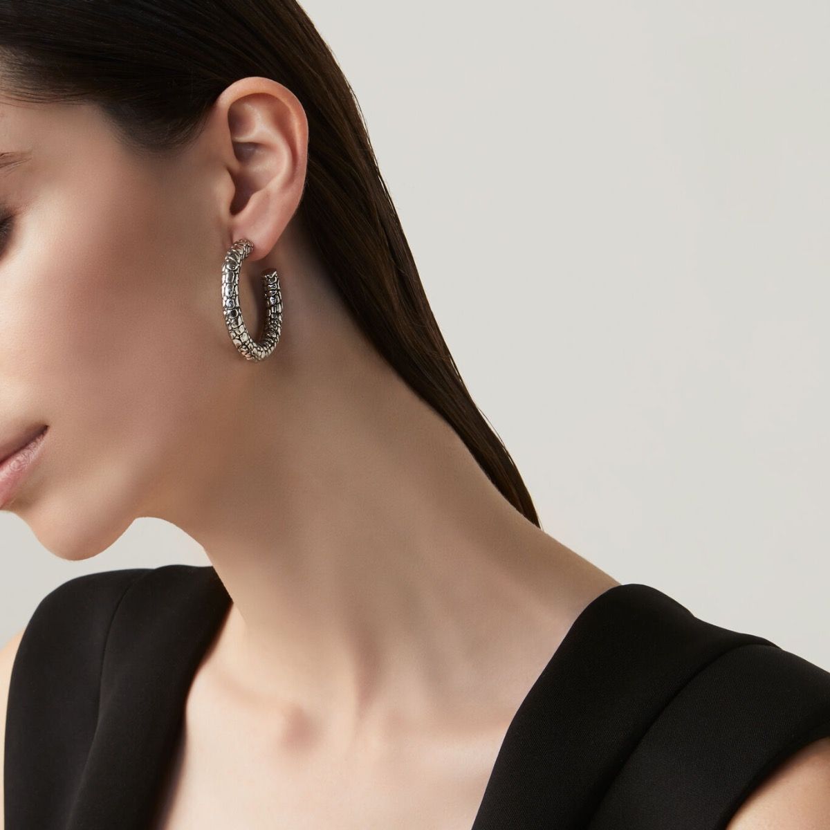 Orecchini Cerchio Crocodile GIOVANNI RASPINI