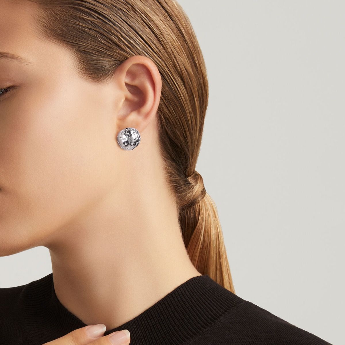 Orecchini Bottone Crocodile GIOVANNI RASPINI