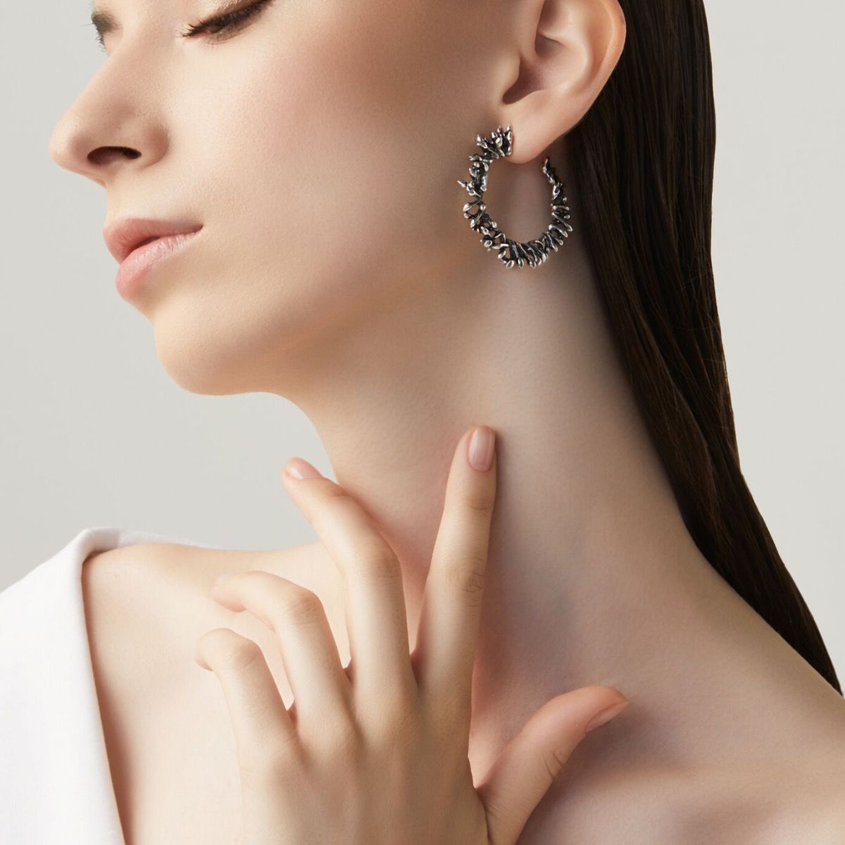 Orecchino Cerchio Berries GIOVANNI RASPINI