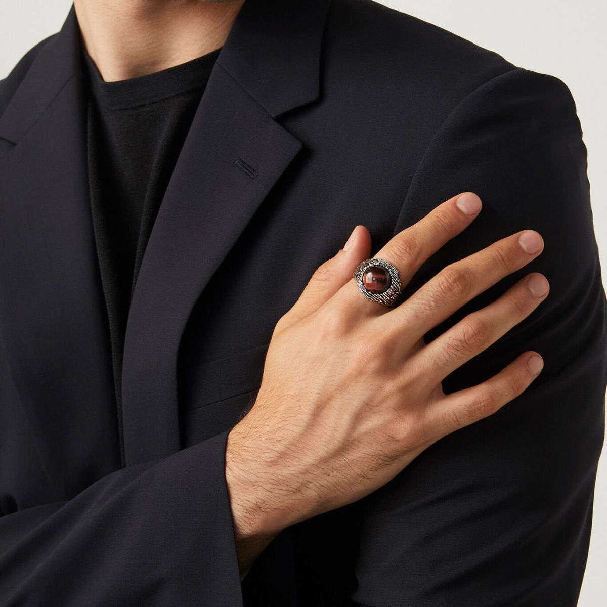 Anello Graffiato Occhio Di Toro GIOVANNI RASPINI