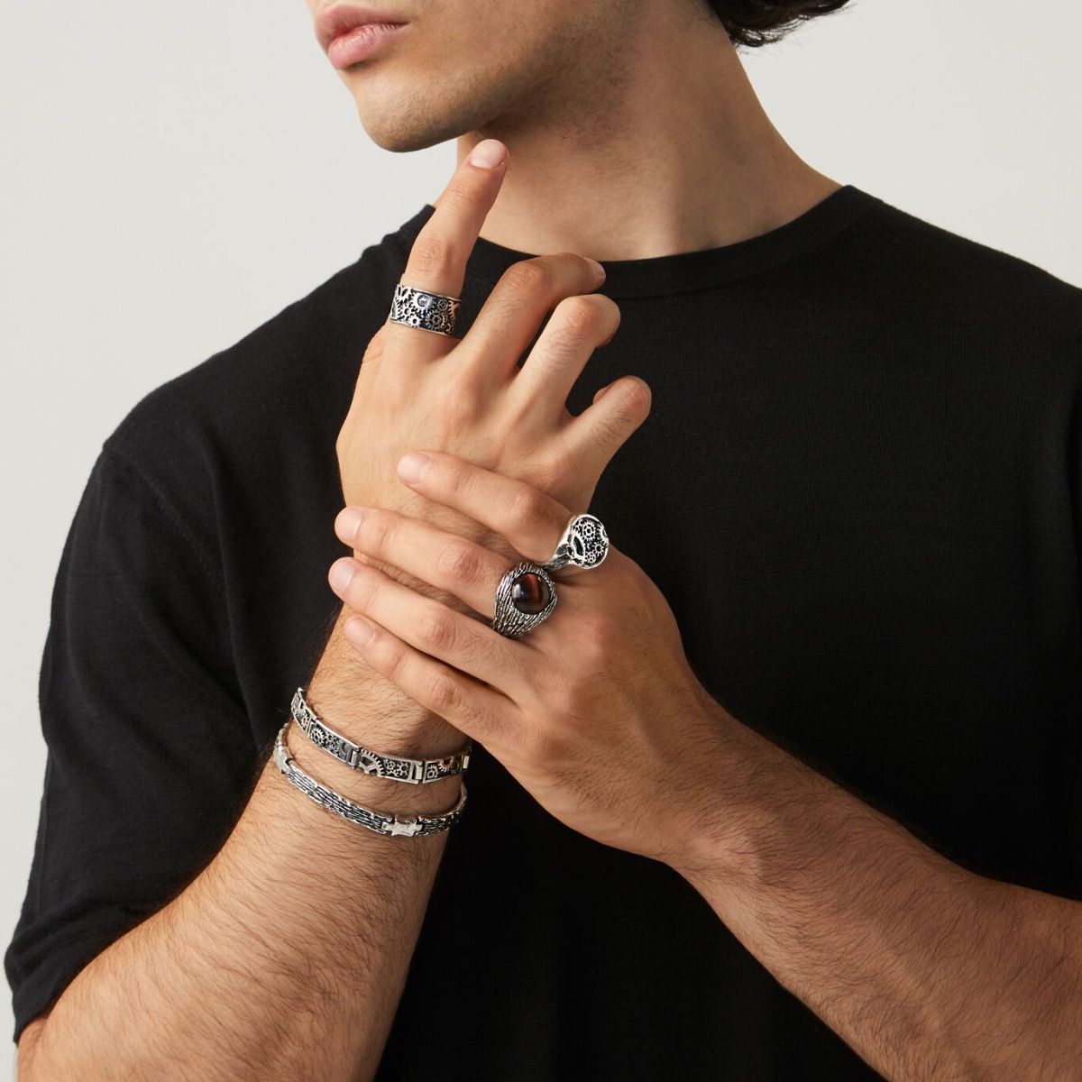 Anello Graffiato Occhio Di Toro GIOVANNI RASPINI