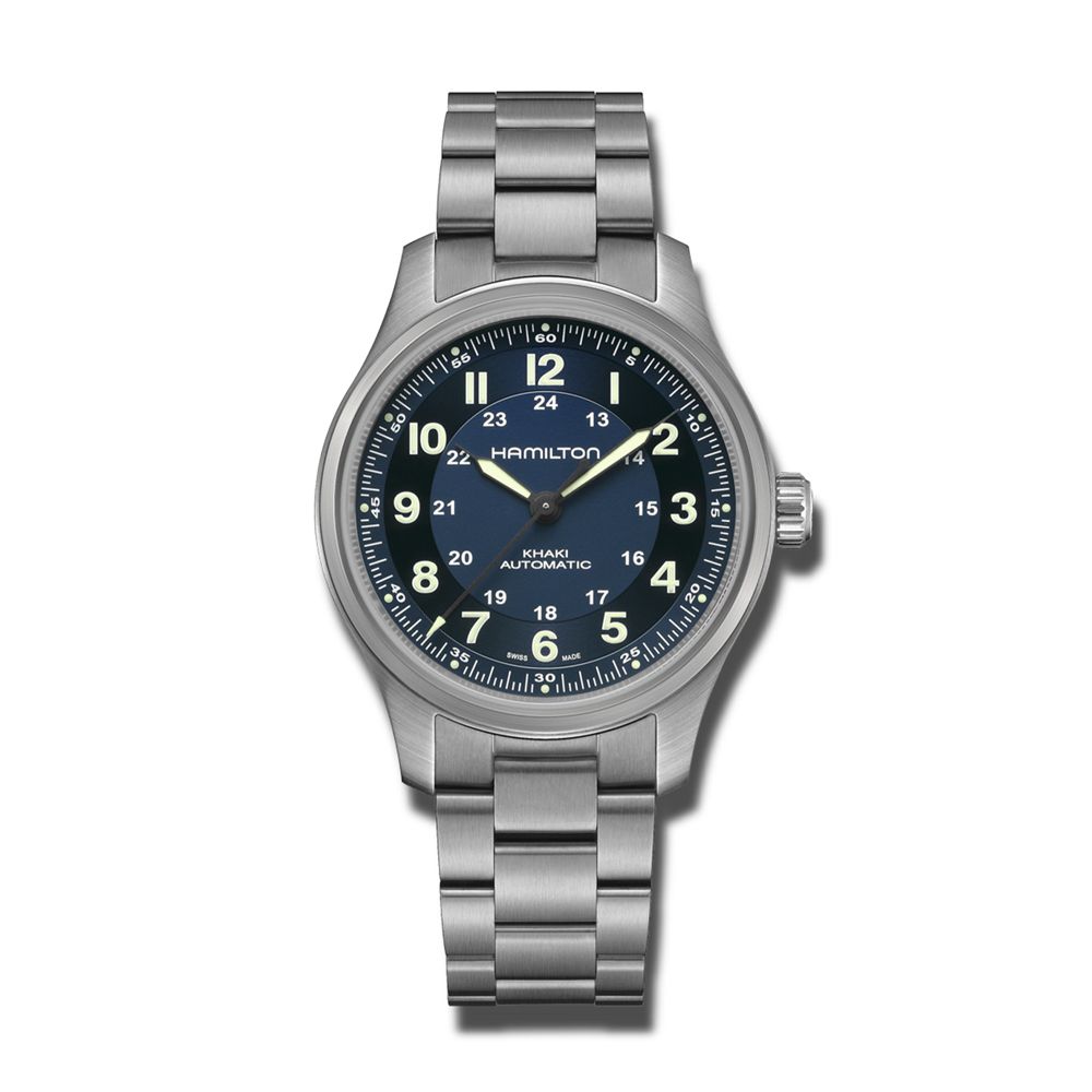 Orologio automatico HAMILTON Khaki Field Titanium 42mm Blu