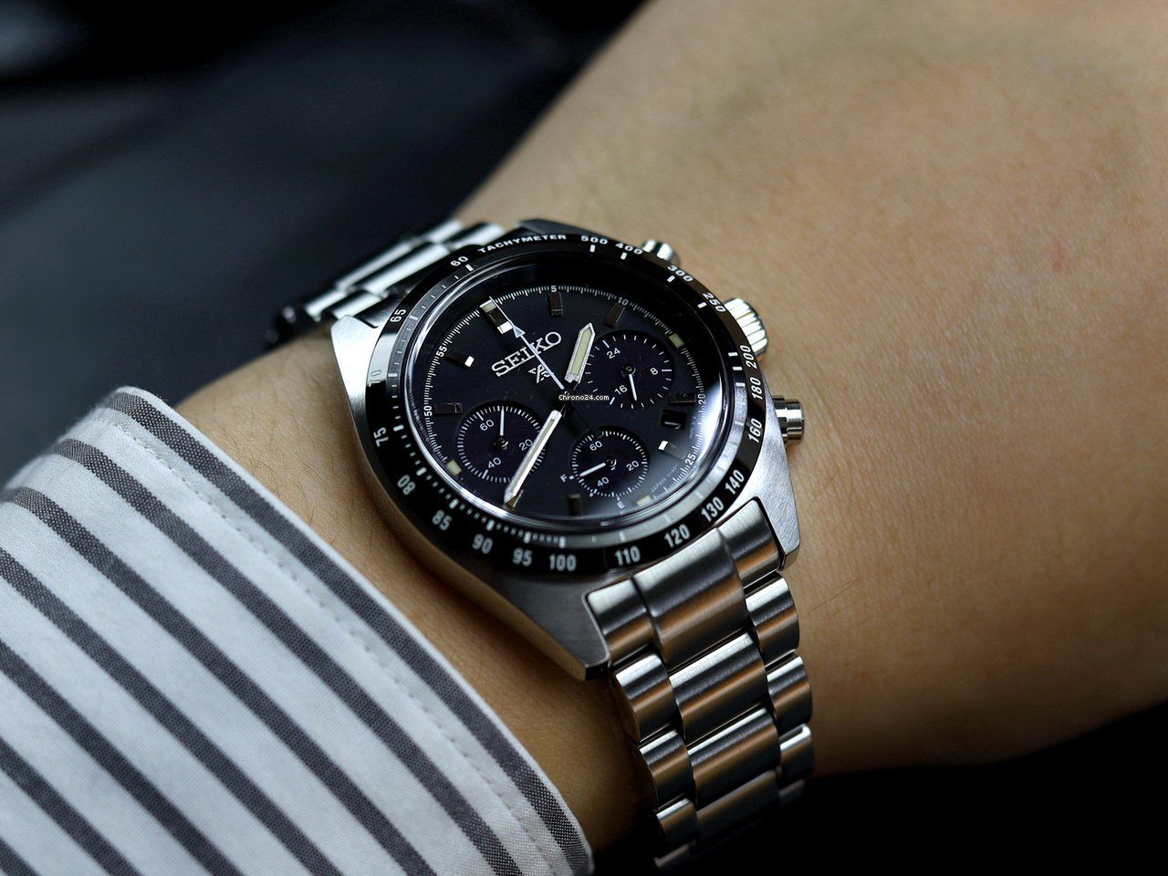 Orologio cronografo SEIKO Prospex Speedtimer Solar 1969 Recreation