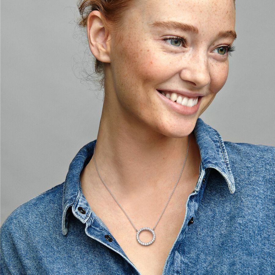 Collana CERCHIO GRANDE SIGNATURE Pandora 590514CZ