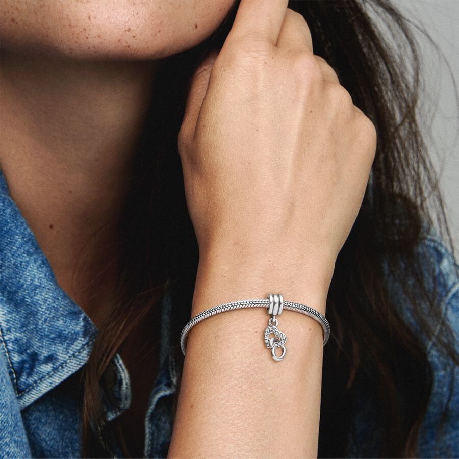 Charm Pendente CUORI INTRECCIATI Pandora-791242CZ