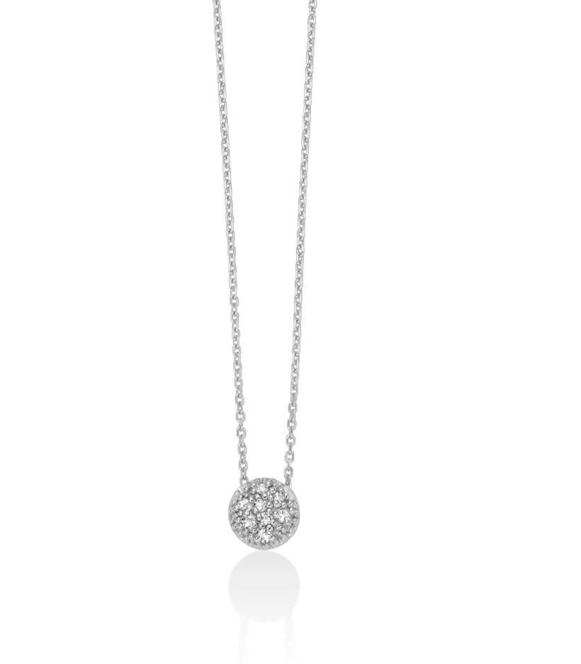 Collana Donna CERCHIO E DIAMANTI Miluna