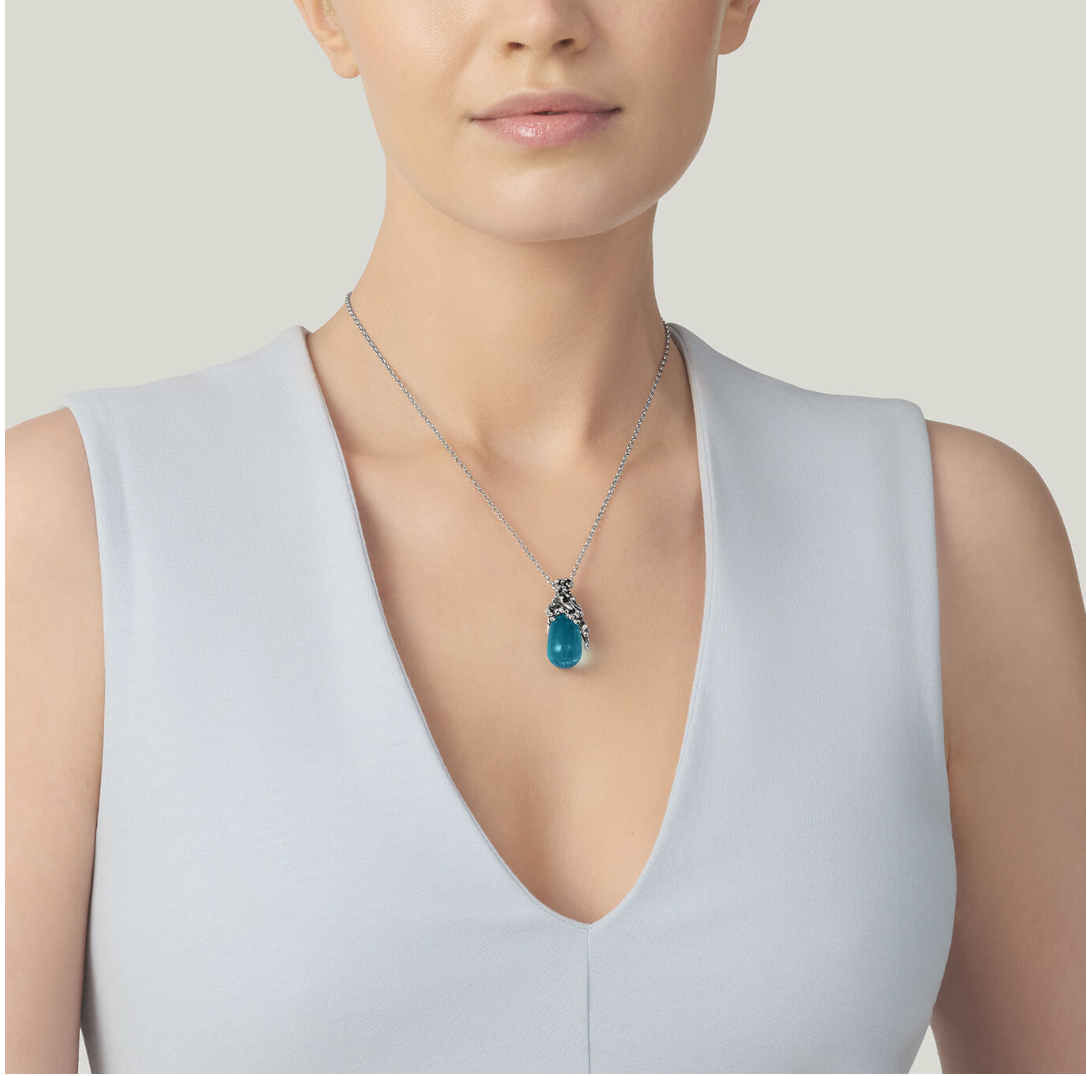 Collana PENDENTE GOCCIA OCEANO Giovanni Raspini