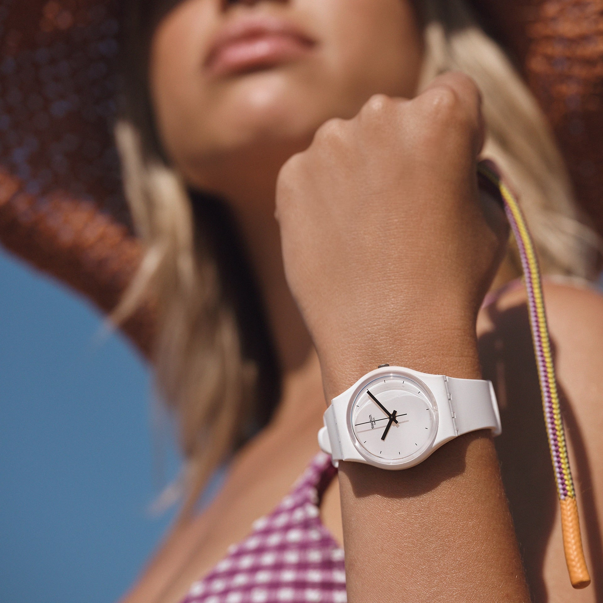 Orologio THINK TIME WHITE Swatch