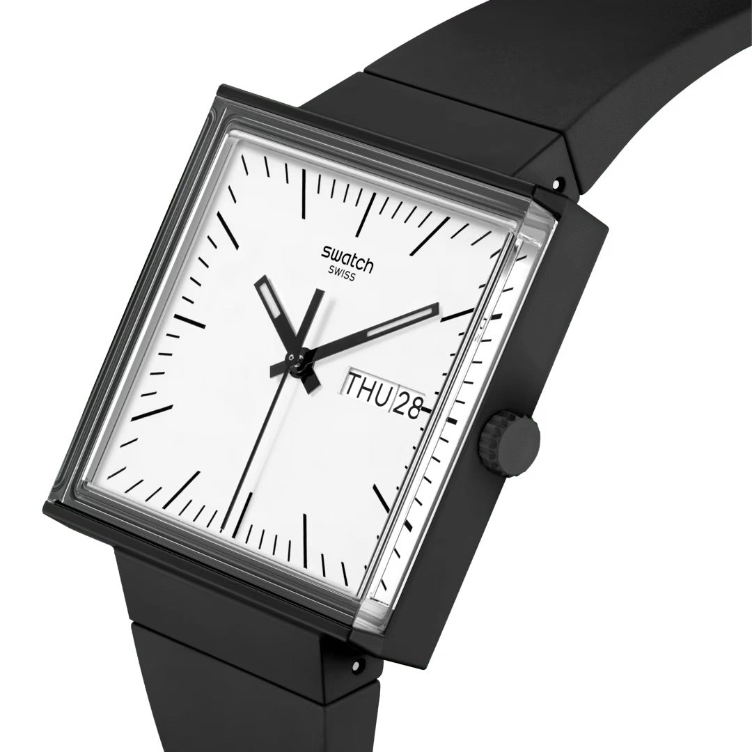 Orologio WHAT IF…BLACK? Swatch
