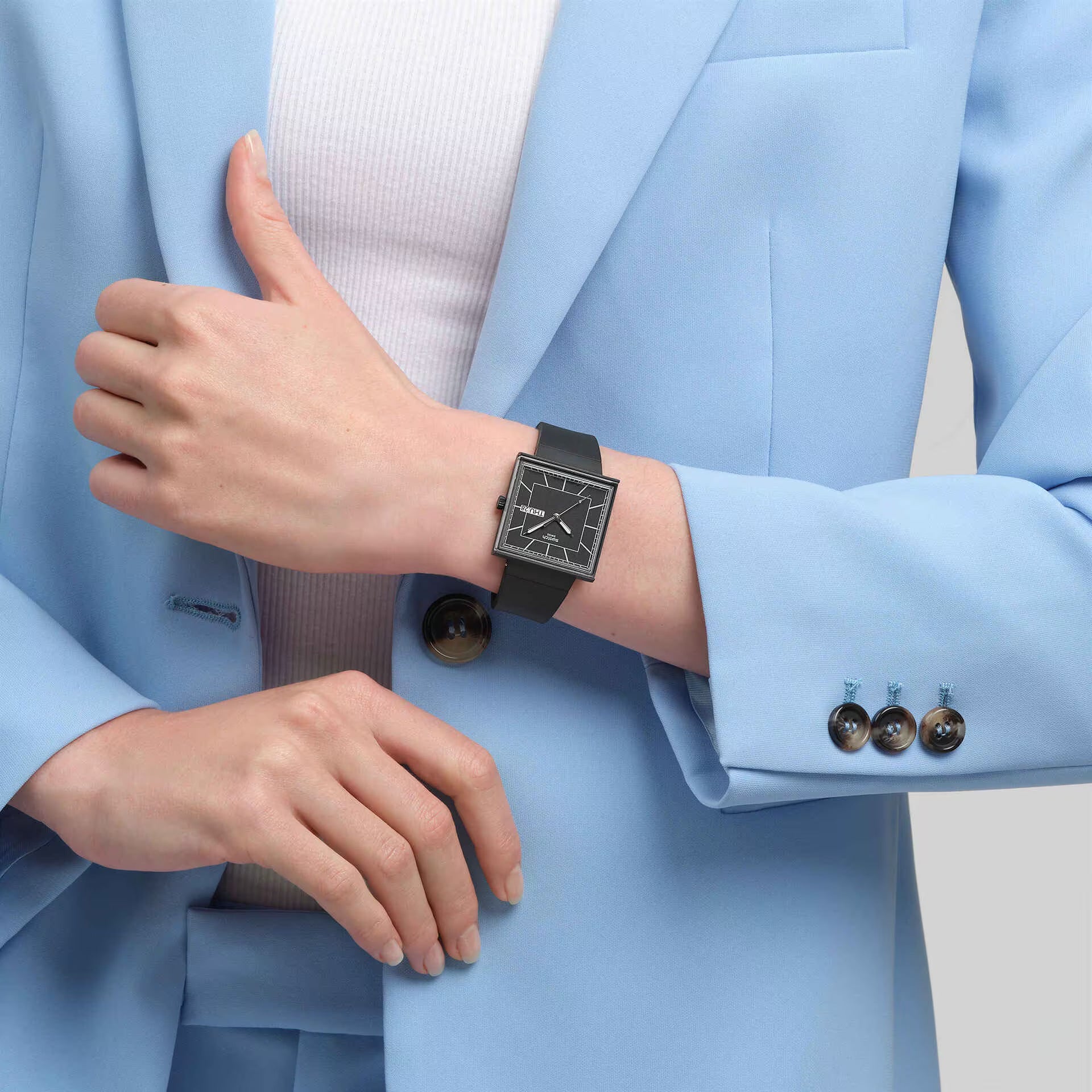 Orologio WHAT IF…BLACKAGAIN? Swatch