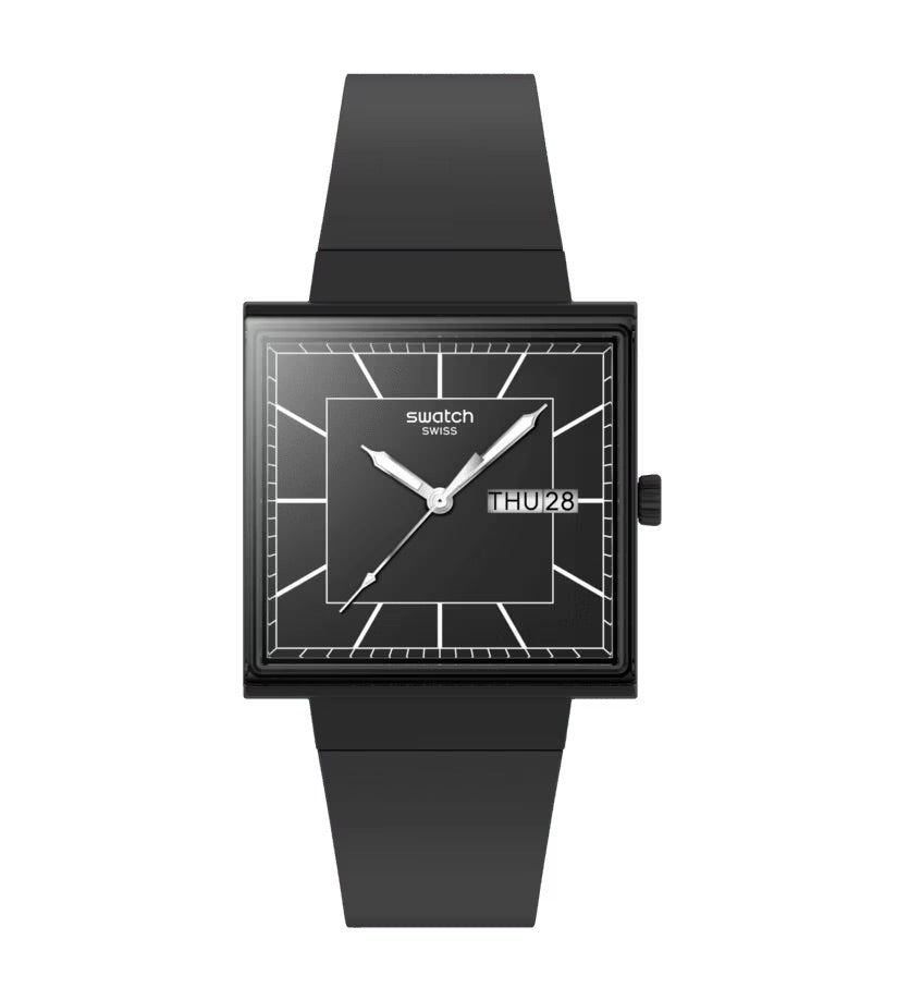 Orologio WHAT IF…BLACKAGAIN? Swatch
