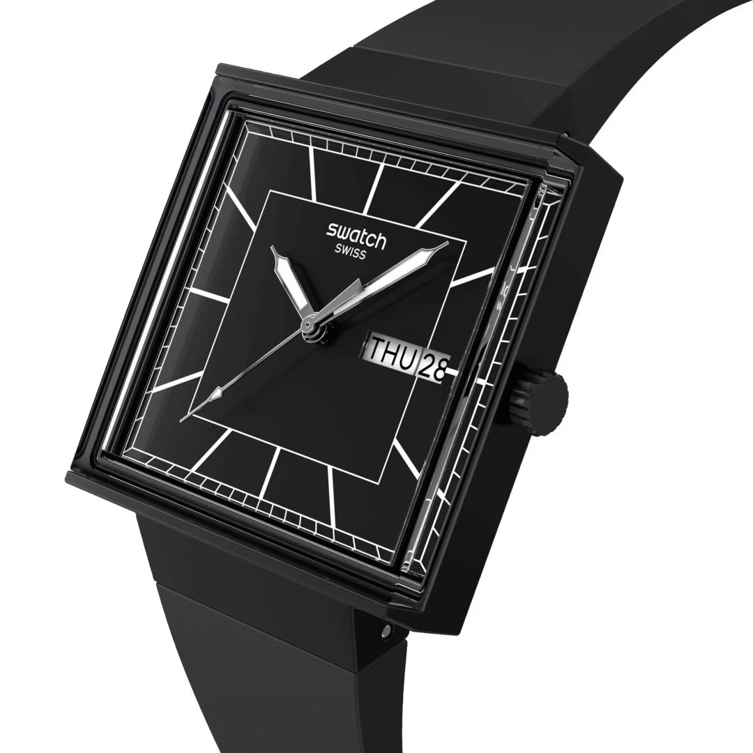 Orologio WHAT IF…BLACKAGAIN? Swatch