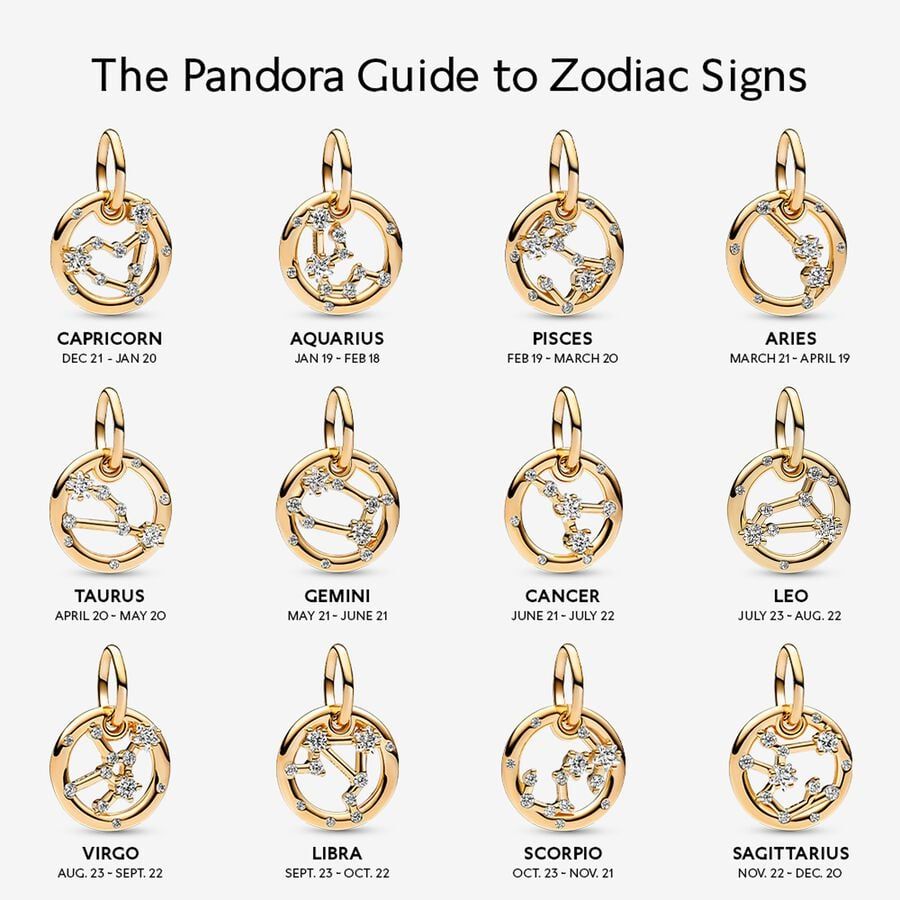 Charm Pendente SEGNO ZODIACALE VERGINE Pandora -762715C01
