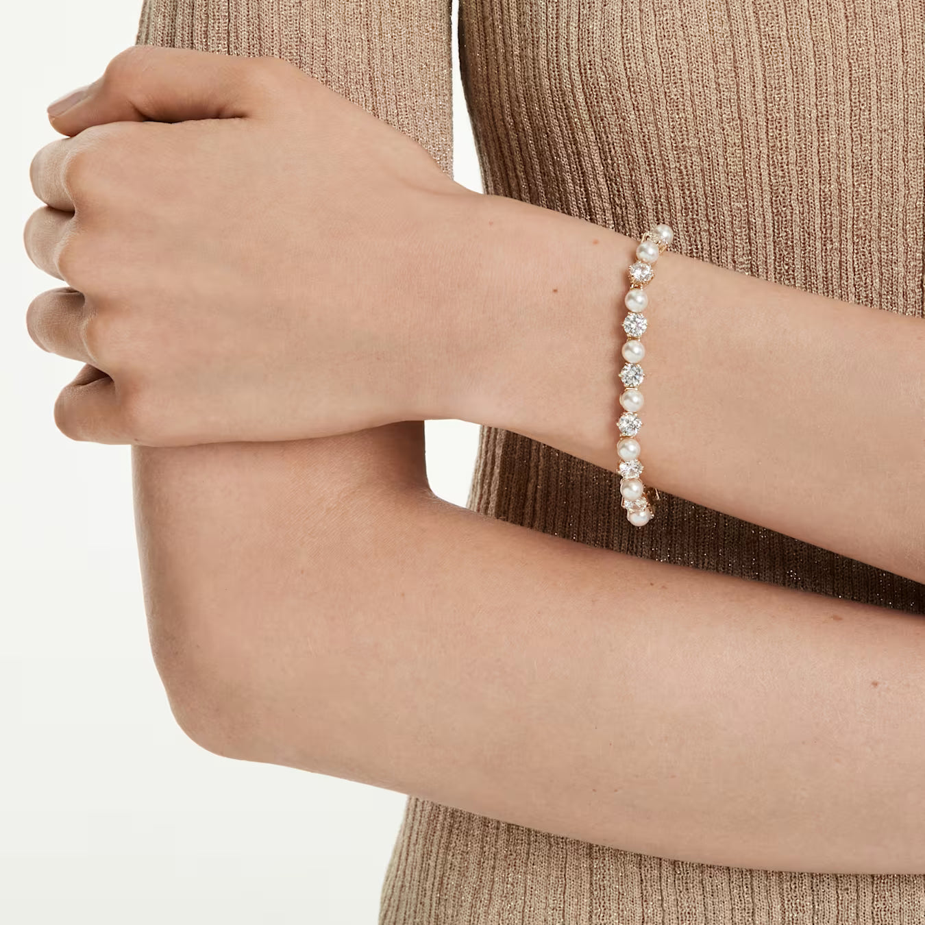 Bracciale TENNIS MATRIX CRYSTAL PEARL Swarovski