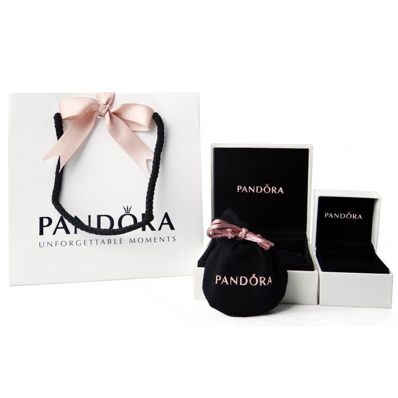 Bracciale Pandora Rose in Pelle Nera
