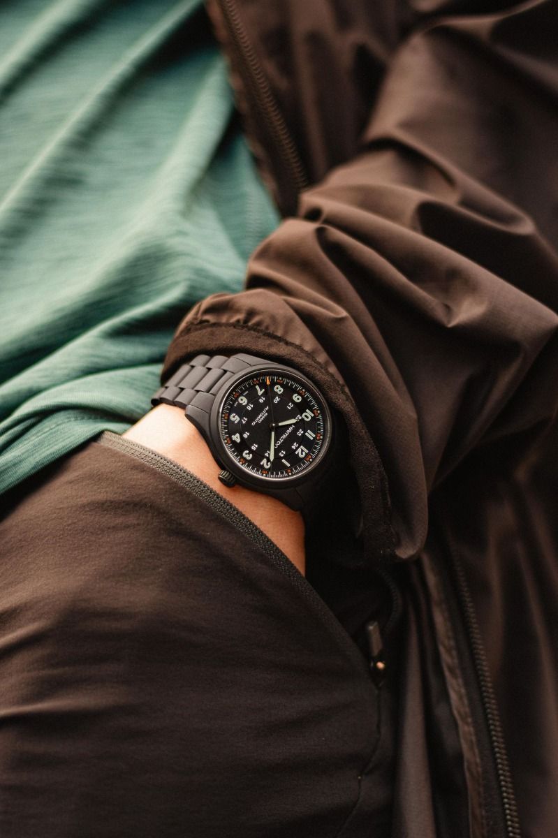 Orologio automatico HAMILTON Khaki Field Titanium 38 mm Nero