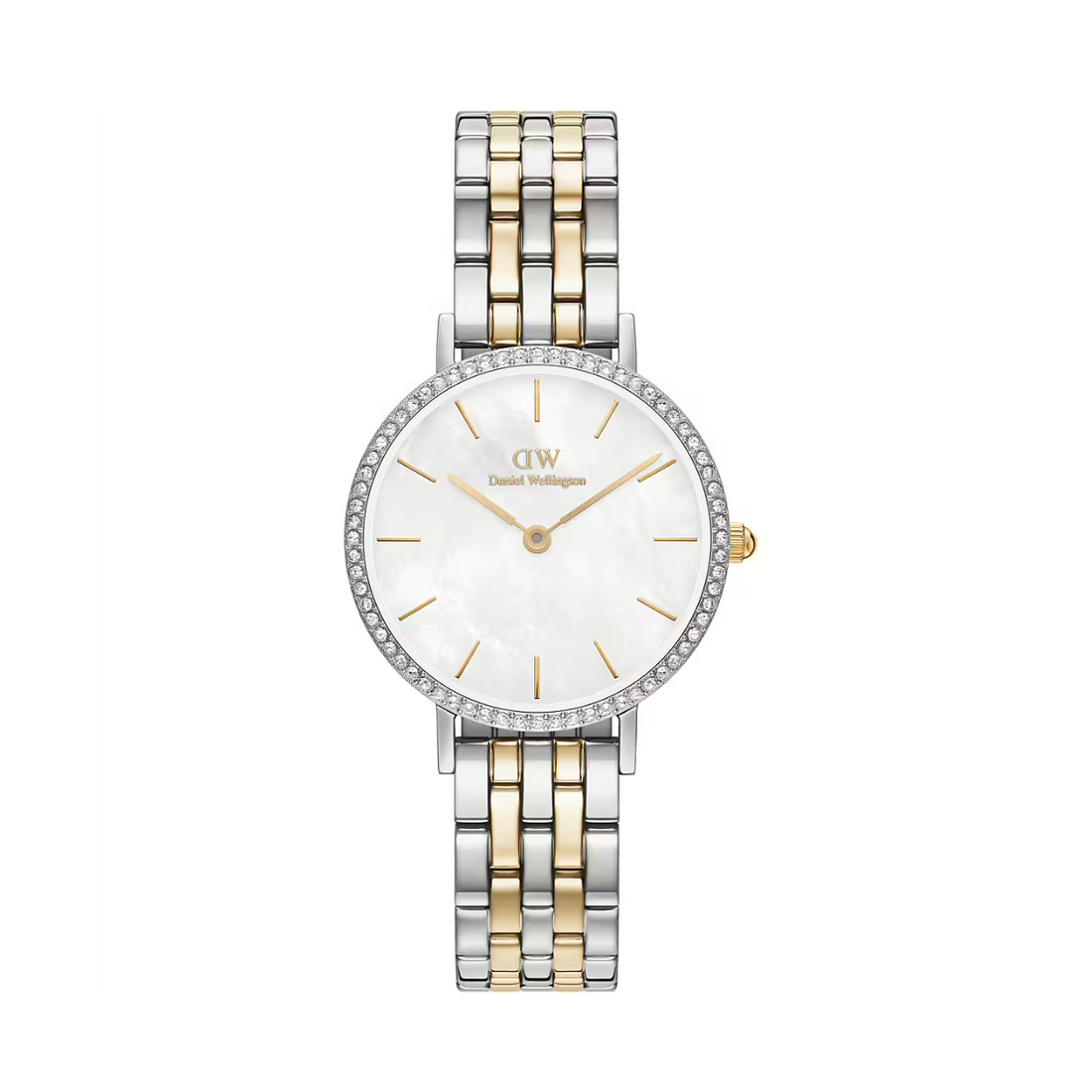 Orologio solo tempo PETITE LUMINE BEZEL 5-LINK TWO-TONE MOP Daniel Wellington