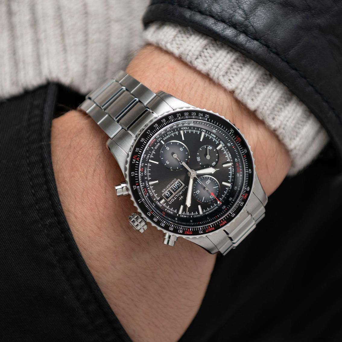 Orologio uomo HAMILTON Khaki Aviation Converter Auto Chrono