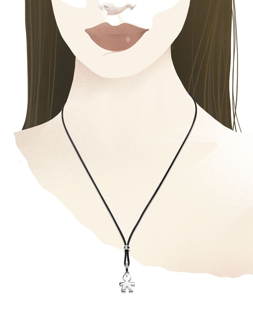 Ciondolo Bimbo Oro Bianco LEBEBE&