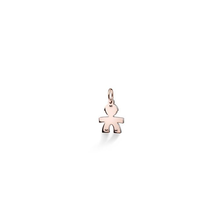 Charm Sagoma Bimbo Argento e Oro Rosa LEBEBE&