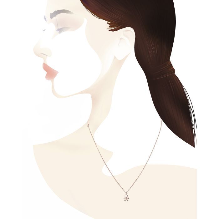 Collana Bimbo Oro Rosa E Diamante LEBEBE&