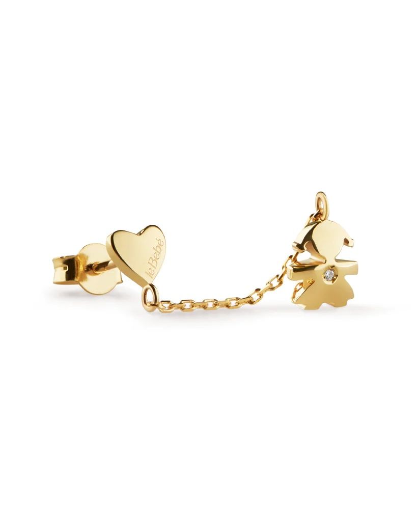 Mono orecchino BIMBA CUORE Les Petits LeBebè