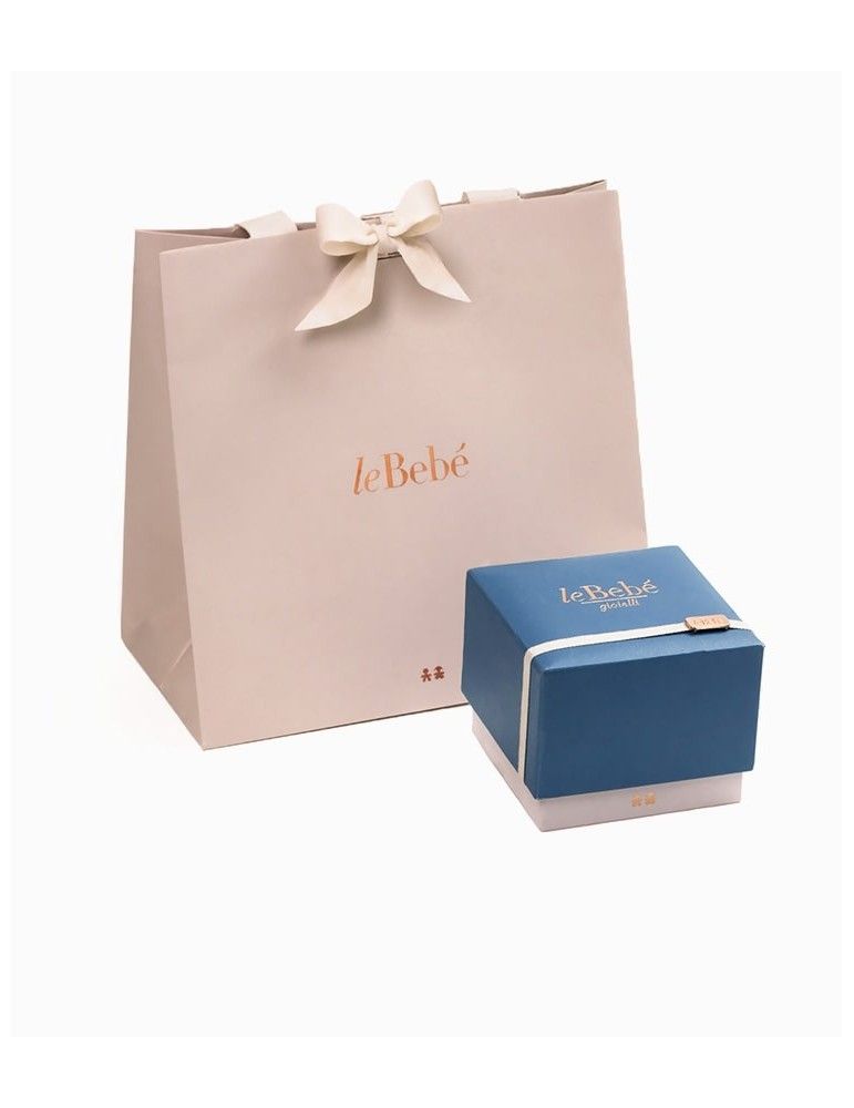 Ciondolo Micro Bimbo Oro Bianco E Diamanti LEBEBE&