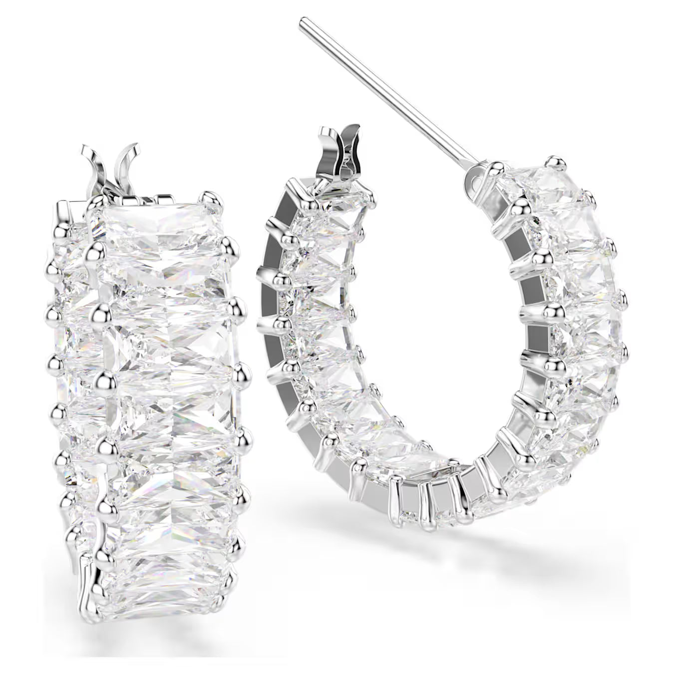 Orecchini CERCHIO MATRIX BAGUETTE Swarovski