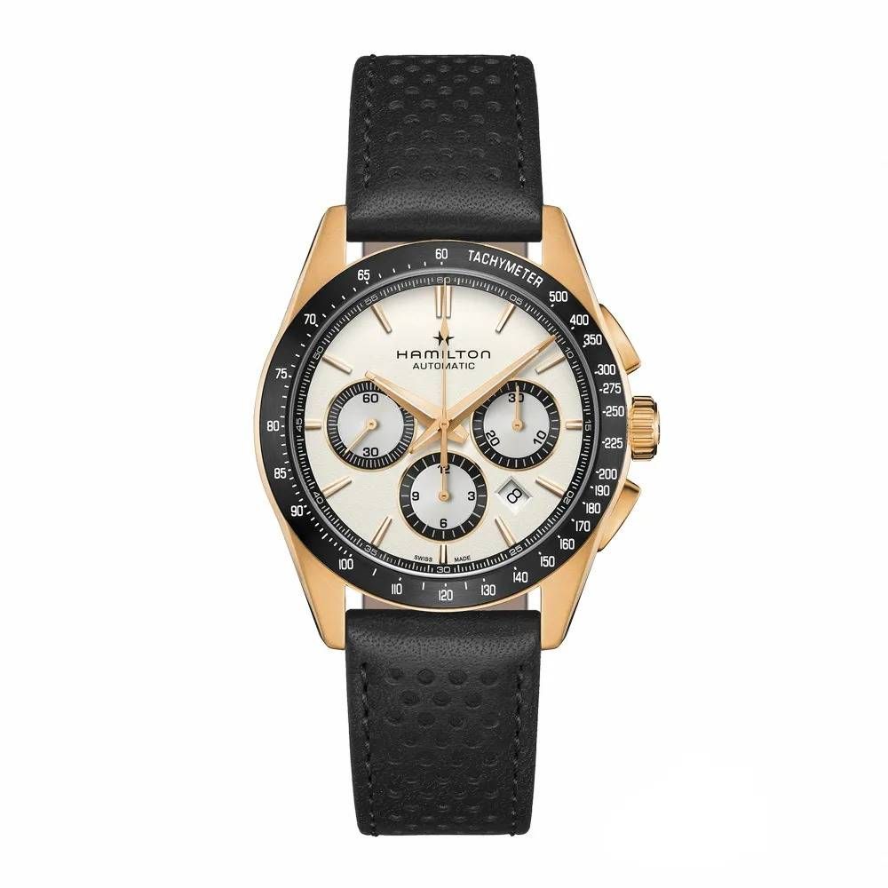Orologio automatico Chrono HAMILTON JAZZMASTER PERFORMER 42mm Gold Rose