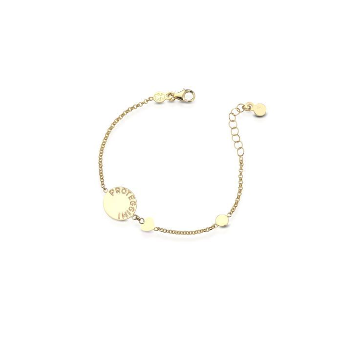 Bracciale Oro Giallo Madonnina e Cuore LEBEBE&