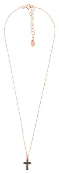 Collana CROCE POLVERE DI SOGNI MARRONE Pesavento