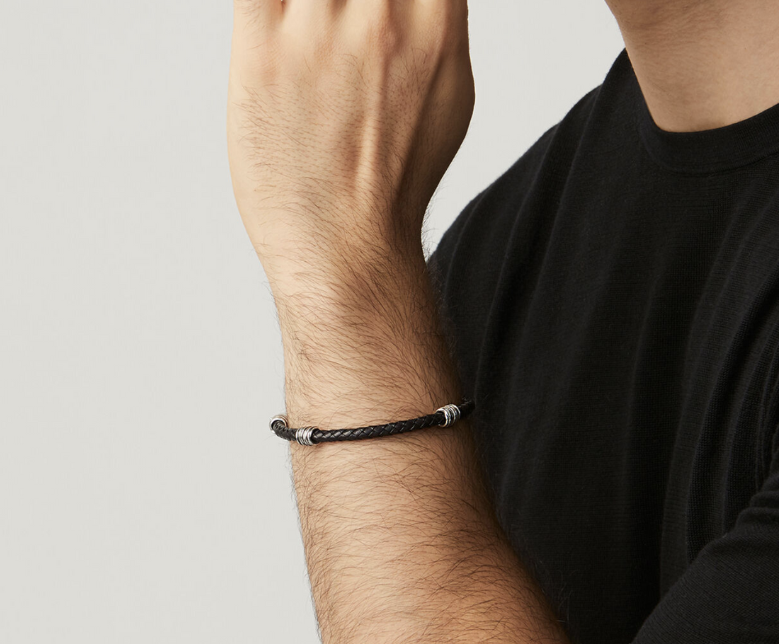 Bracciale Cuoio Fili GIOVANNI RASPINI