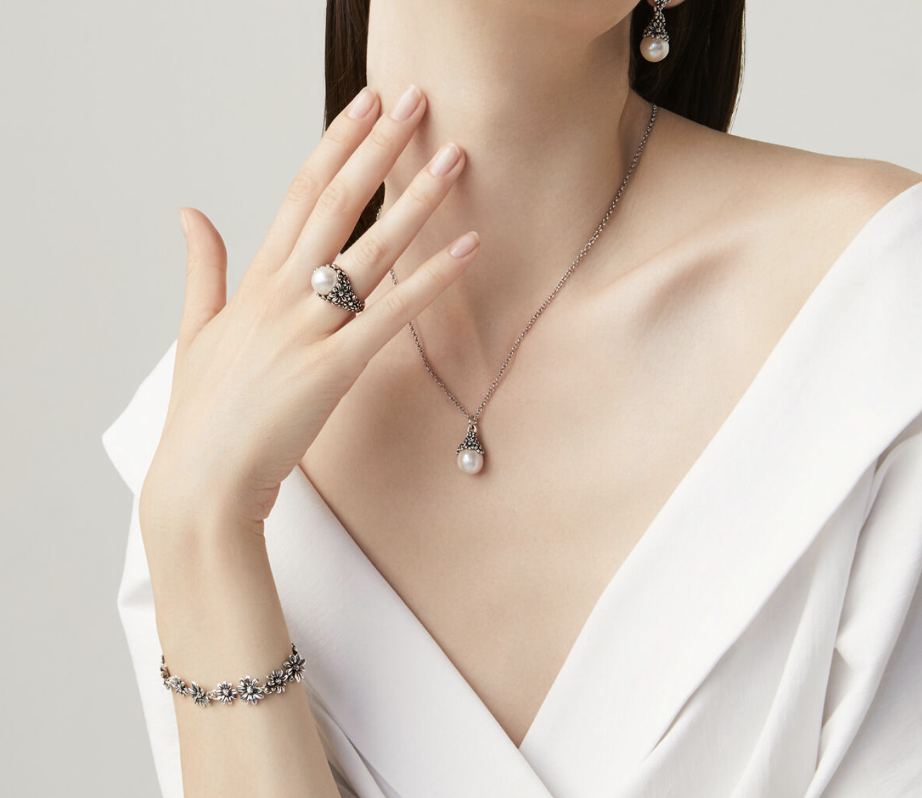 Collana Drops Margherite GIOVANNI RASPINI