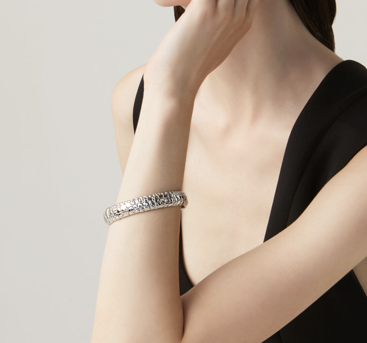 Bracciale Bangle Moon Crocodile GIOVANNI RASPINI