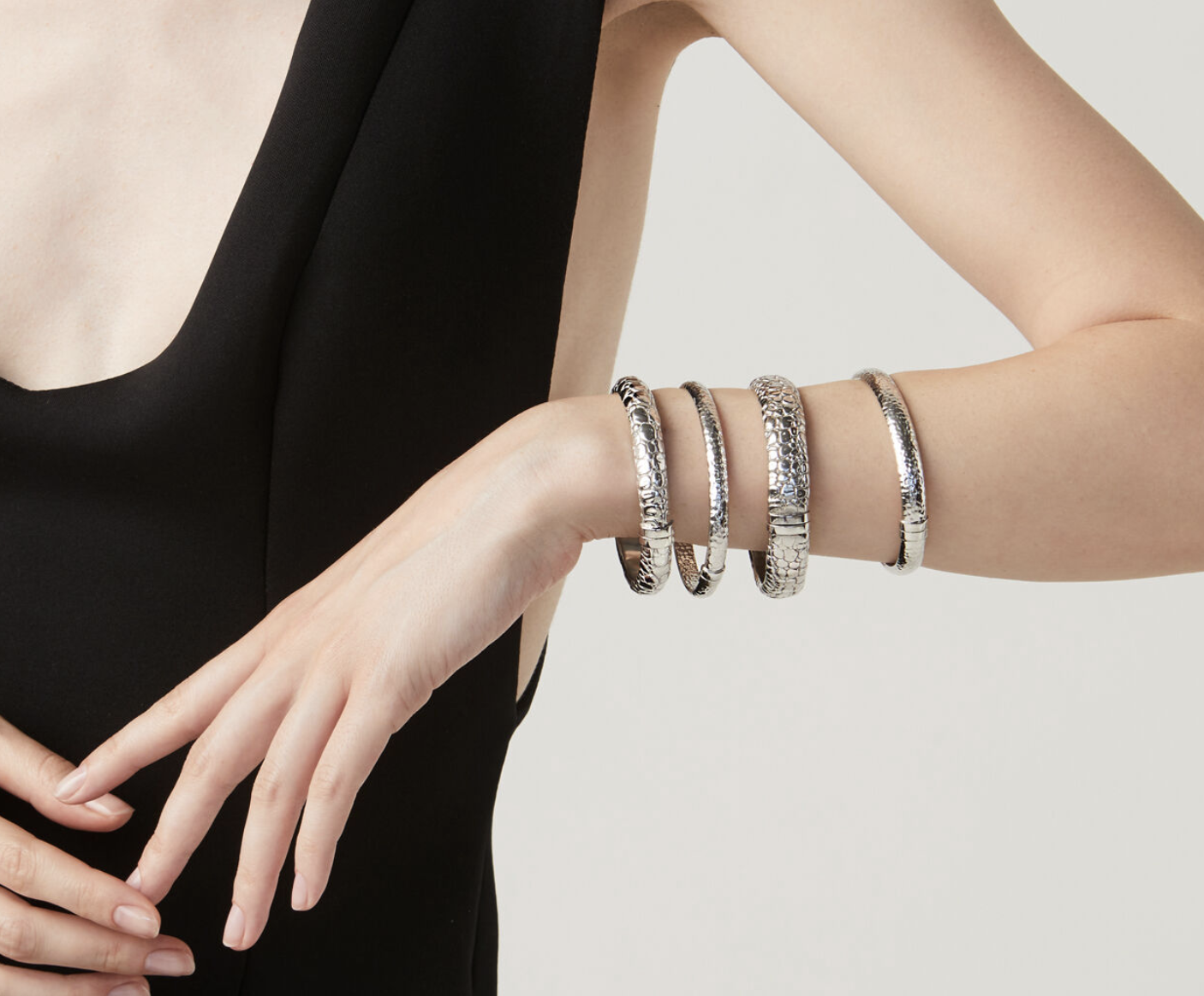 Bracciale Bangle Moon Crocodile GIOVANNI RASPINI