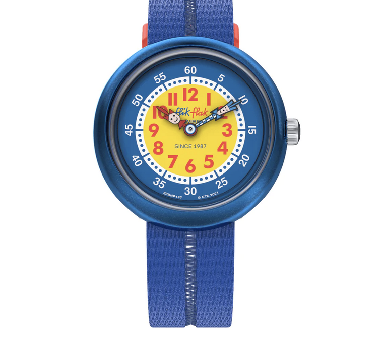 Orologio FLIK FLAK Retro Blue