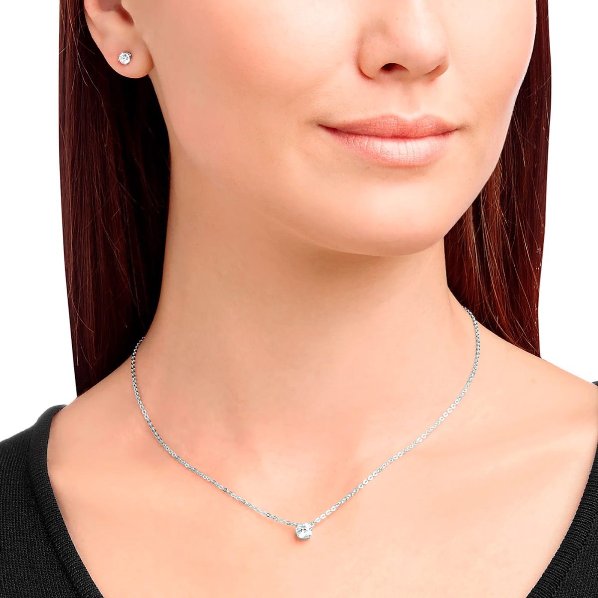 Set Attract collana e orecchini punto luce SWAROVSKI