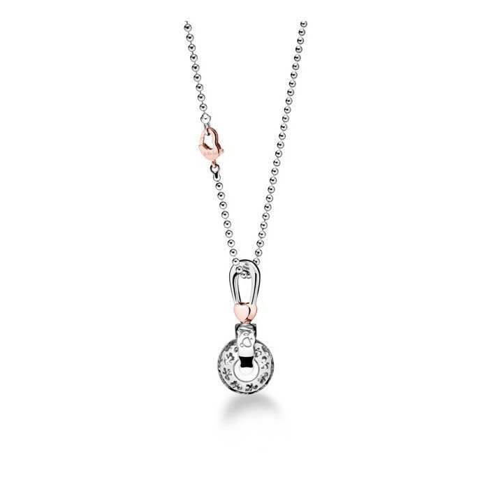 Collana Suonamore Argento Placcato Oro Rosa Con Diamantino LEBEBE&
