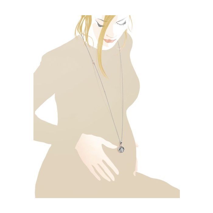 Collana Suonamore Argento Placcato Oro Rosa Con Diamantino LEBEBE&