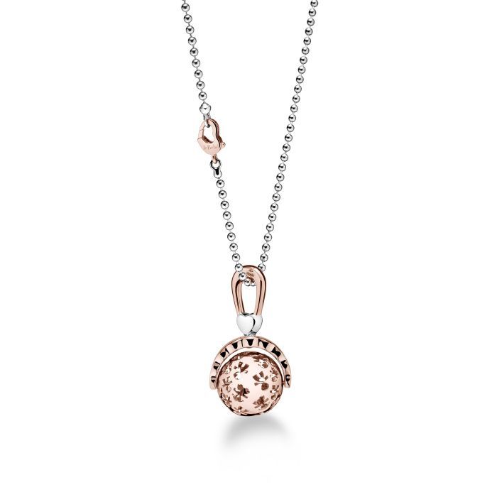 Collana Suonamore Argento Placcato Oro Rosa E Diamantino LEBEBE&