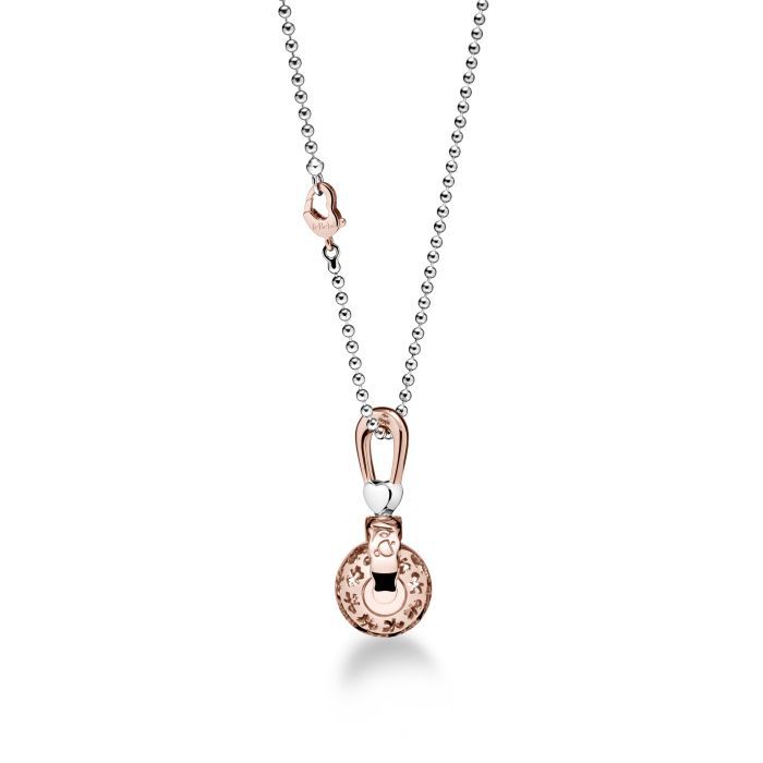 Collana Suonamore Argento Placcato Oro Rosa E Diamantino LEBEBE&