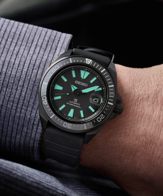 Orologio SEIKO automatico Samurai Night Vision black series limited