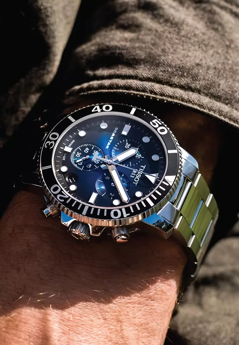 Orologio cronografo uomo tissot seastar 1000 chronograph