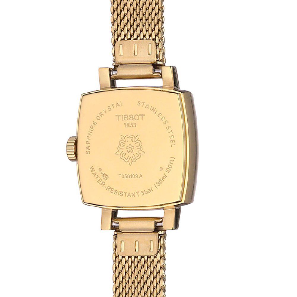 Orologio solo tempo TISSOT T-LADY Lovely Square Gold