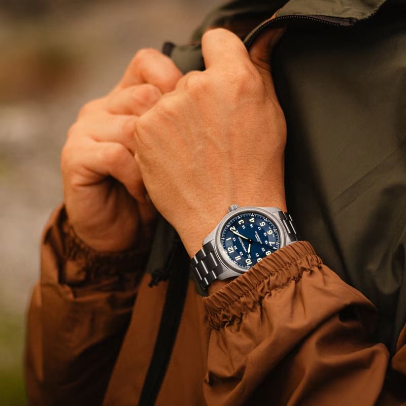 Orologio automatico HAMILTON Khaki Field Titanium 42mm Blu