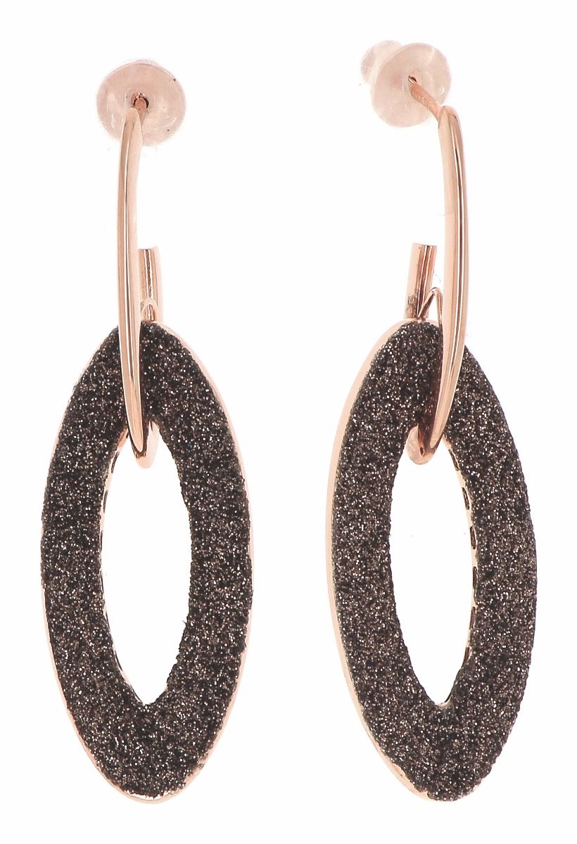 Orecchini OVALI POLVERE BRONZO Pesavento