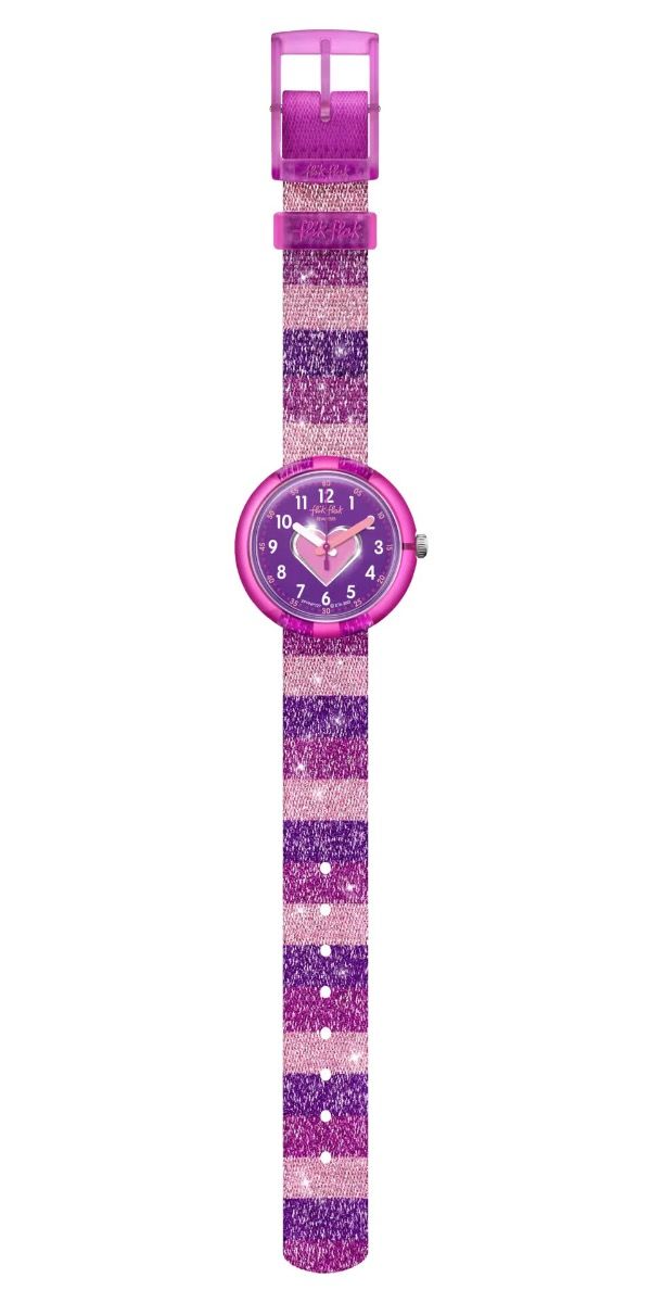 Orologio solo tempo STRIPY GLITTER FLIK FLAK